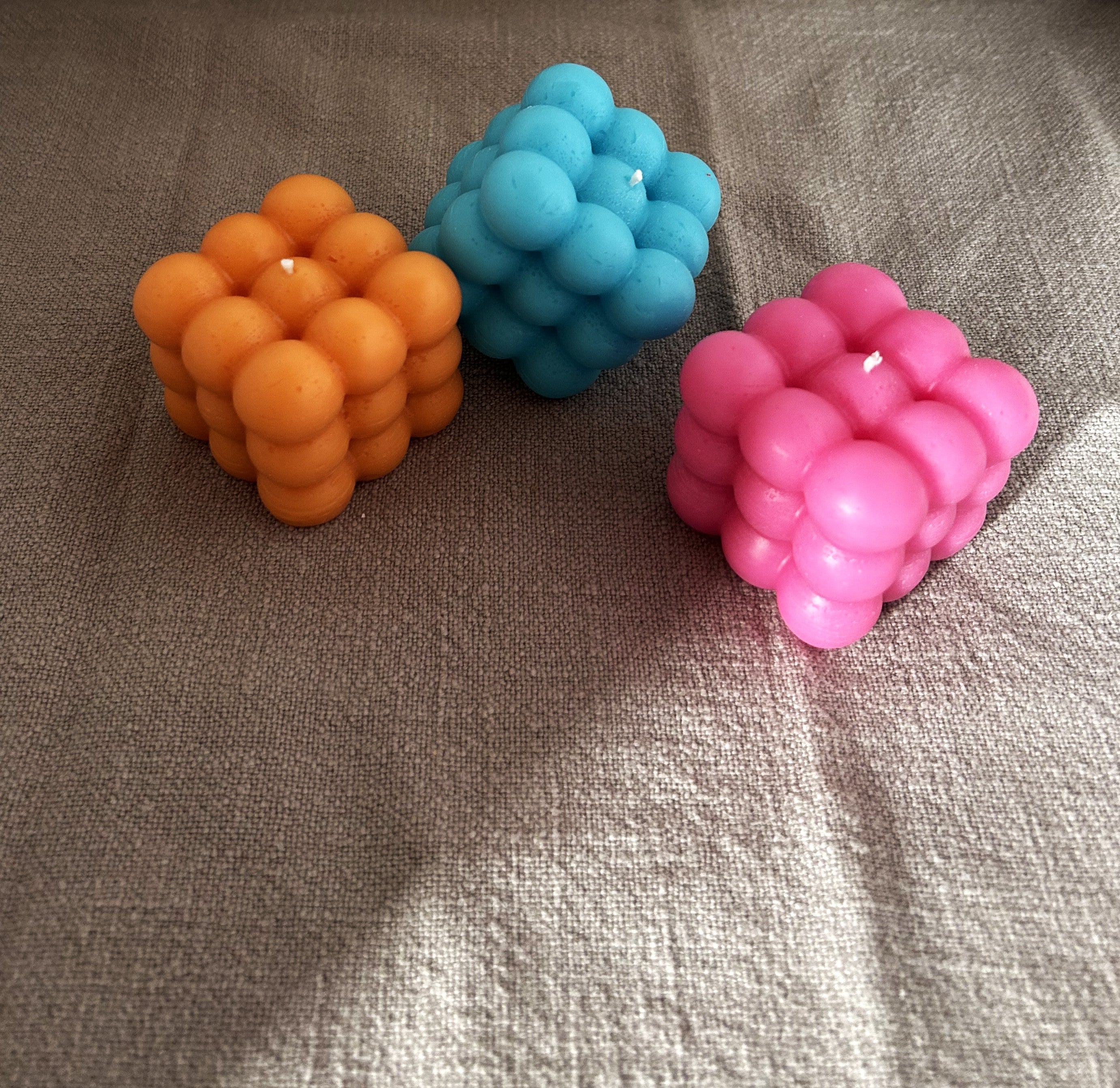 🫧 Geometric Bubble Candle (100g) | Modern Sculptural Candle | Mendeleev Atelier
