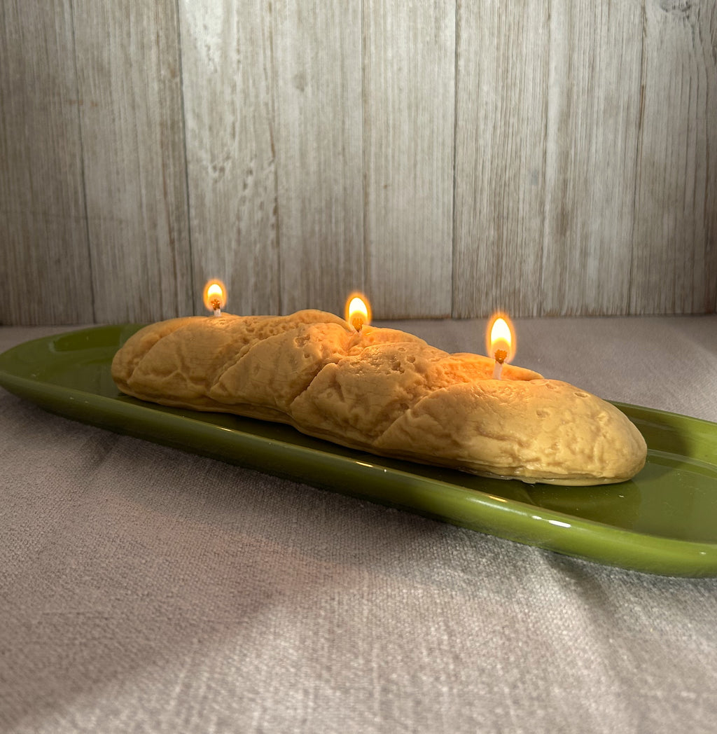 🥖 French Baguette Candle (220g) | Realistic Bakery Candle | Mendeleev Atelier