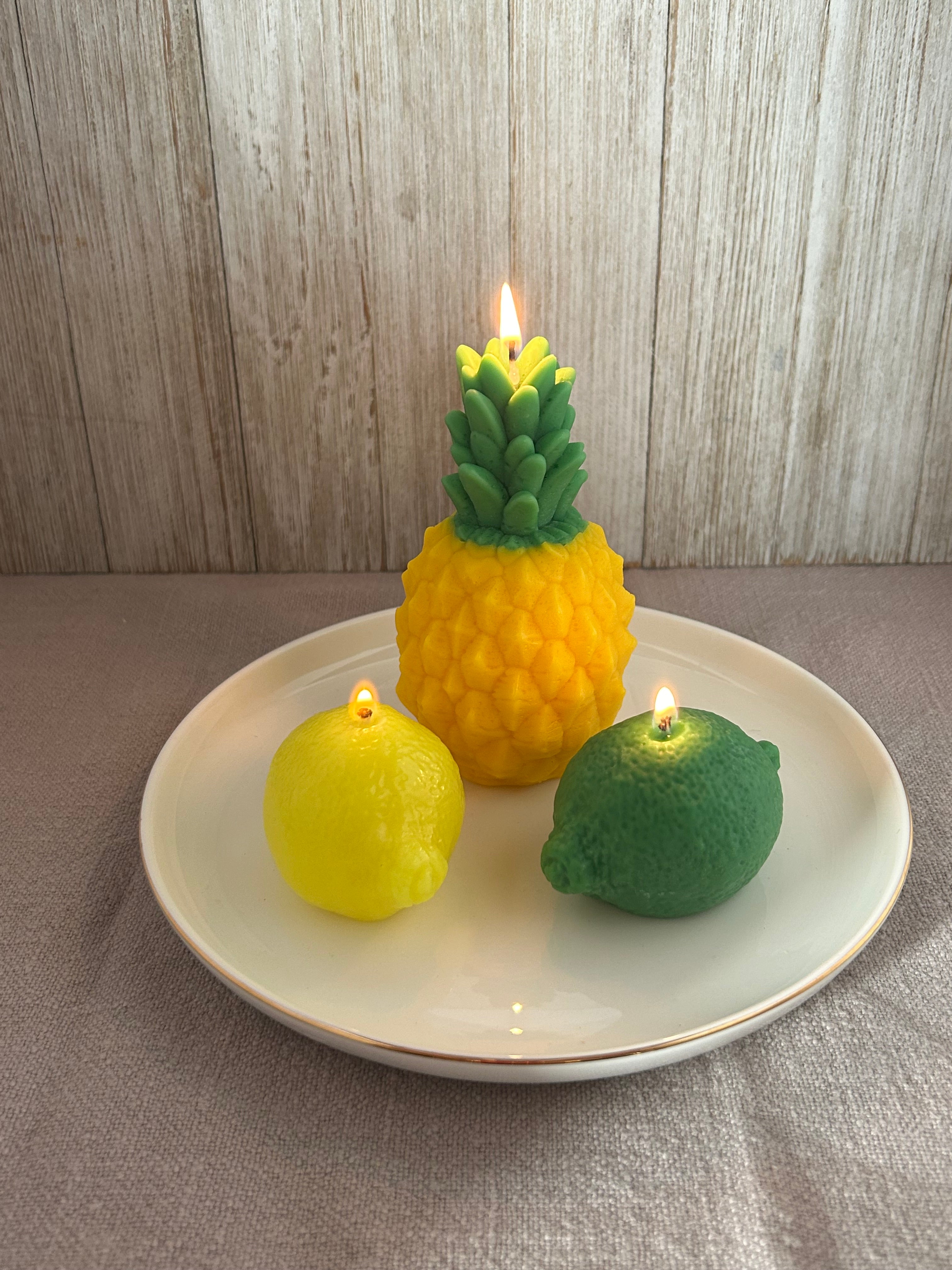 🍋 Lemon & Lime Candle Set (100g) | Citrus Fresh Soy Candles | Mendeleev Atelier