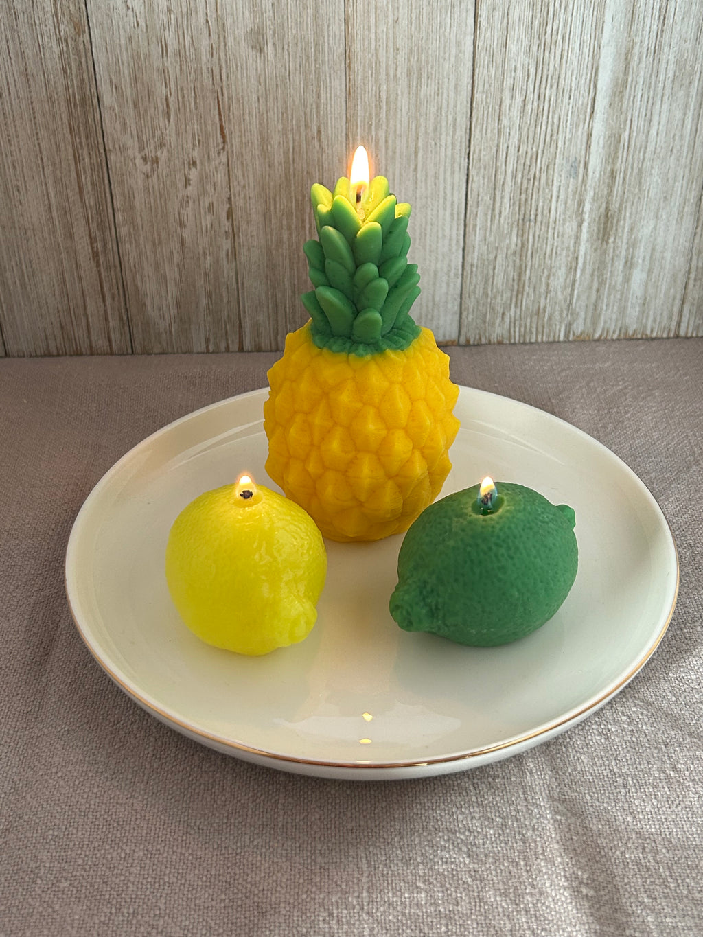 🍋 Lemon & Lime Candle Set (100g) | Citrus Fresh Soy Candles | Mendeleev Atelier