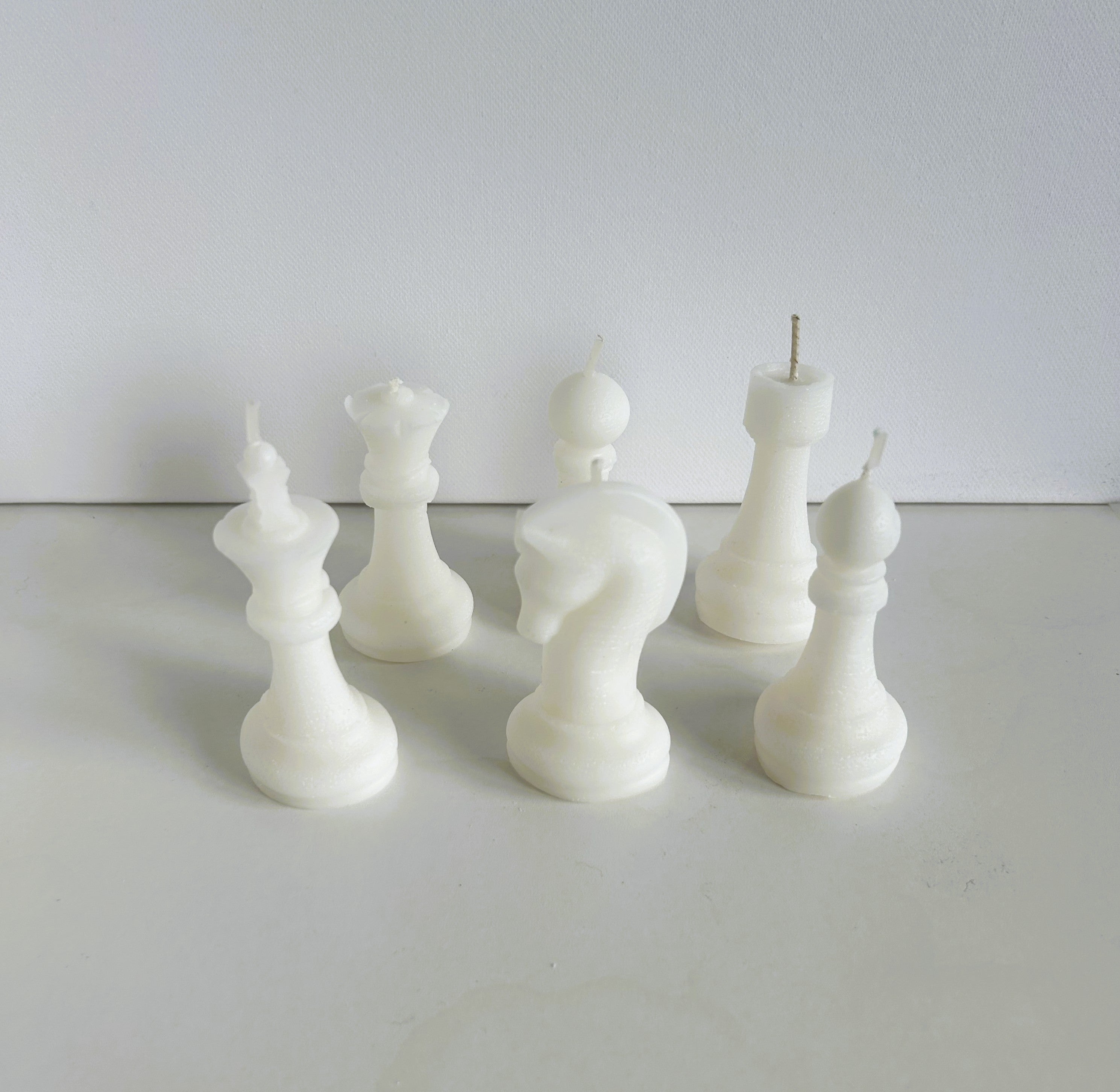 ♟️ Chess Candle Set (6 Pieces) | Sculptural Soy Wax Candles | Mendeleev Atelier