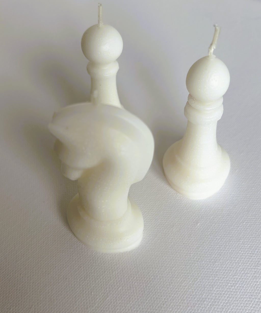 ♟️ Chess Candle Set (6 Pieces) | Sculptural Soy Wax Candles | Mendeleev Atelier