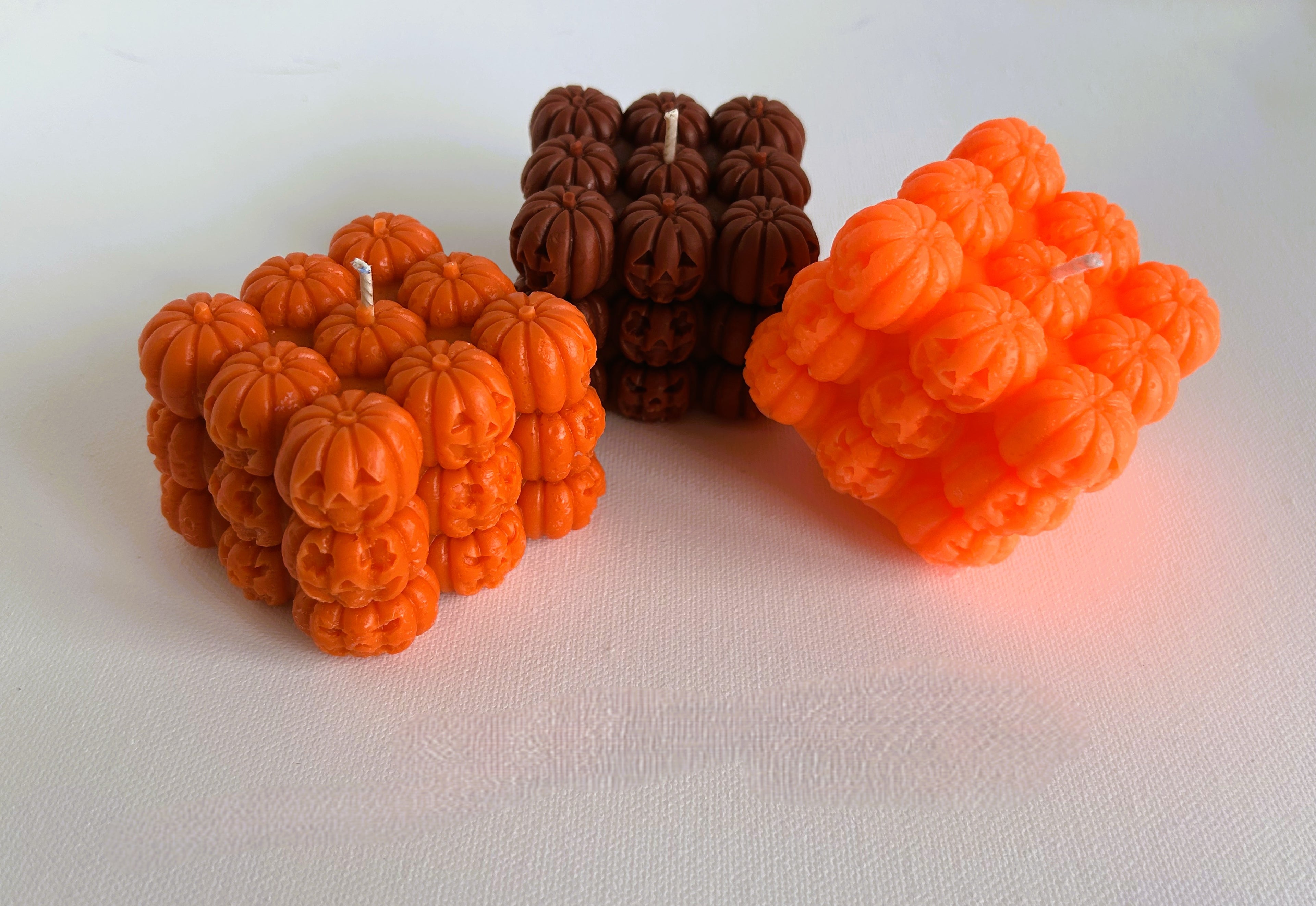 🎃 Halloween Pumpkin Pillar Candle (150g) | Sculptural Soy Wax Candle | Mendeleev Atelier