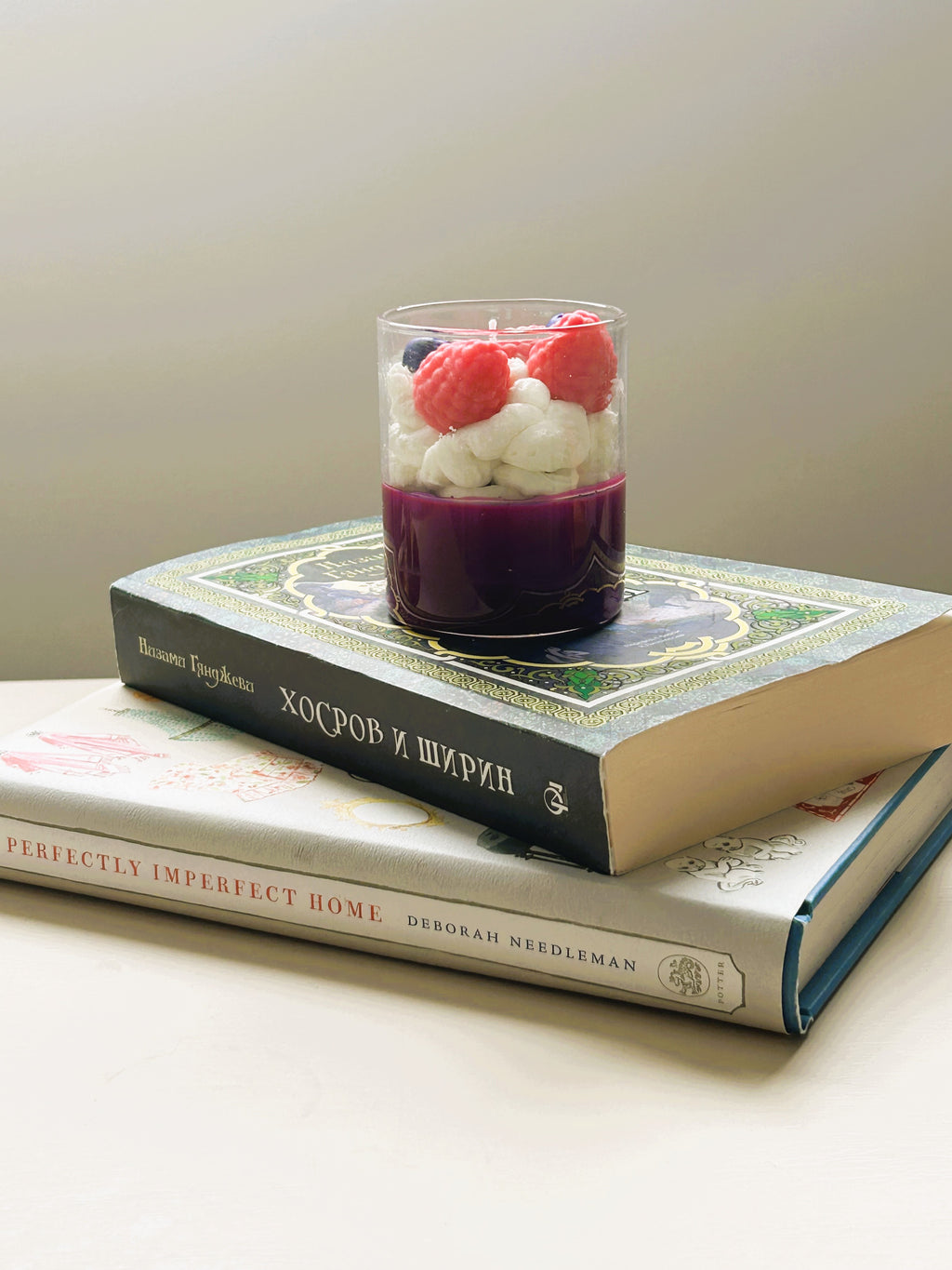 🍓 Berry Dessert Candle (150g) | Large Berry Cup Candle | Mendeleev Atelier