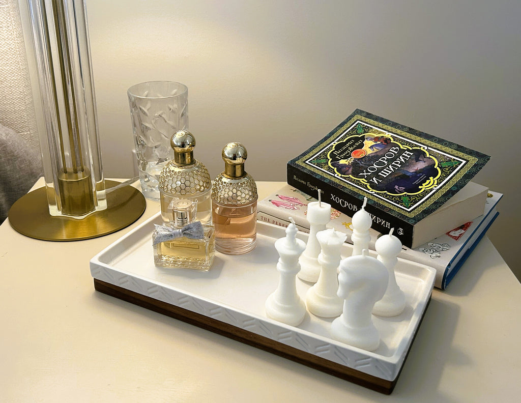 ♟️ Chess Candle Set (6 Pieces) | Sculptural Soy Wax Candles | Mendeleev Atelier