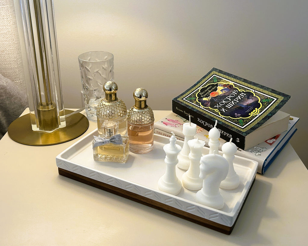 ♟️ Chess Candle Set (6 Pieces) | Sculptural Soy Wax Candles | Mendeleev Atelier