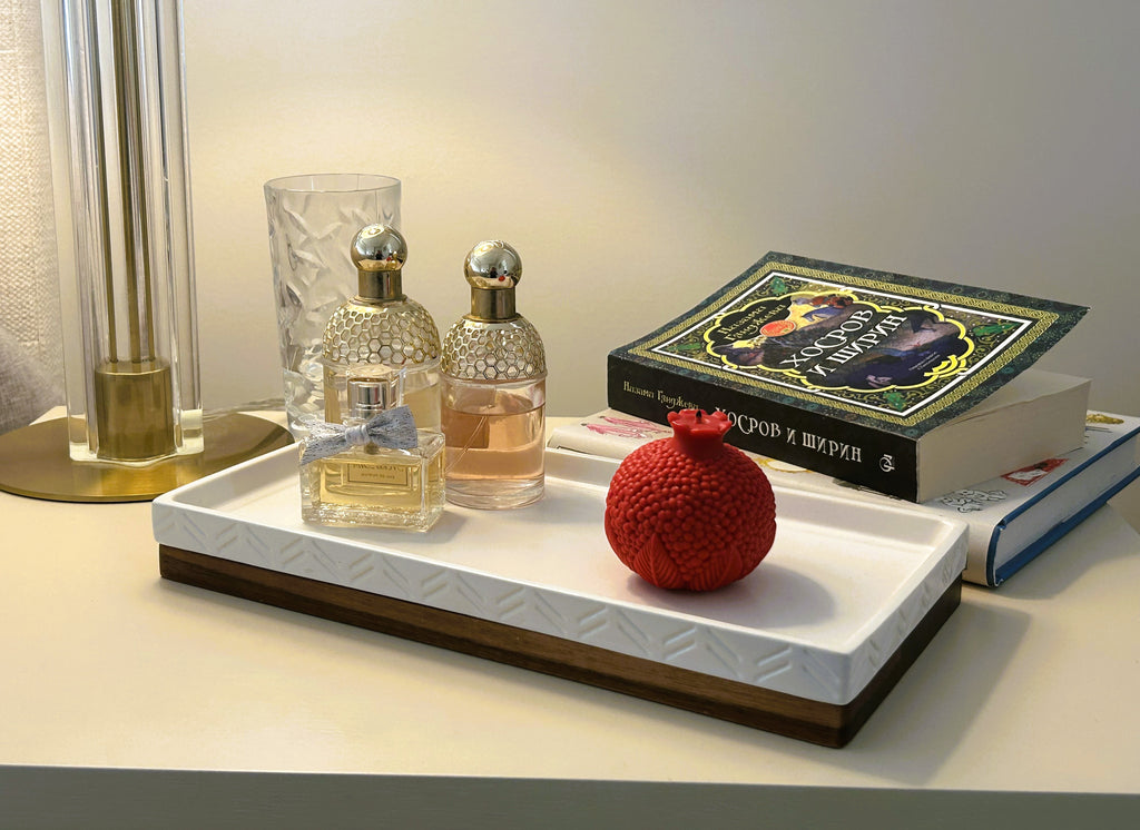 🍎 Pomegranate Candle (130g) | Sculptural Fruit Candle | Mendeleev Atelier