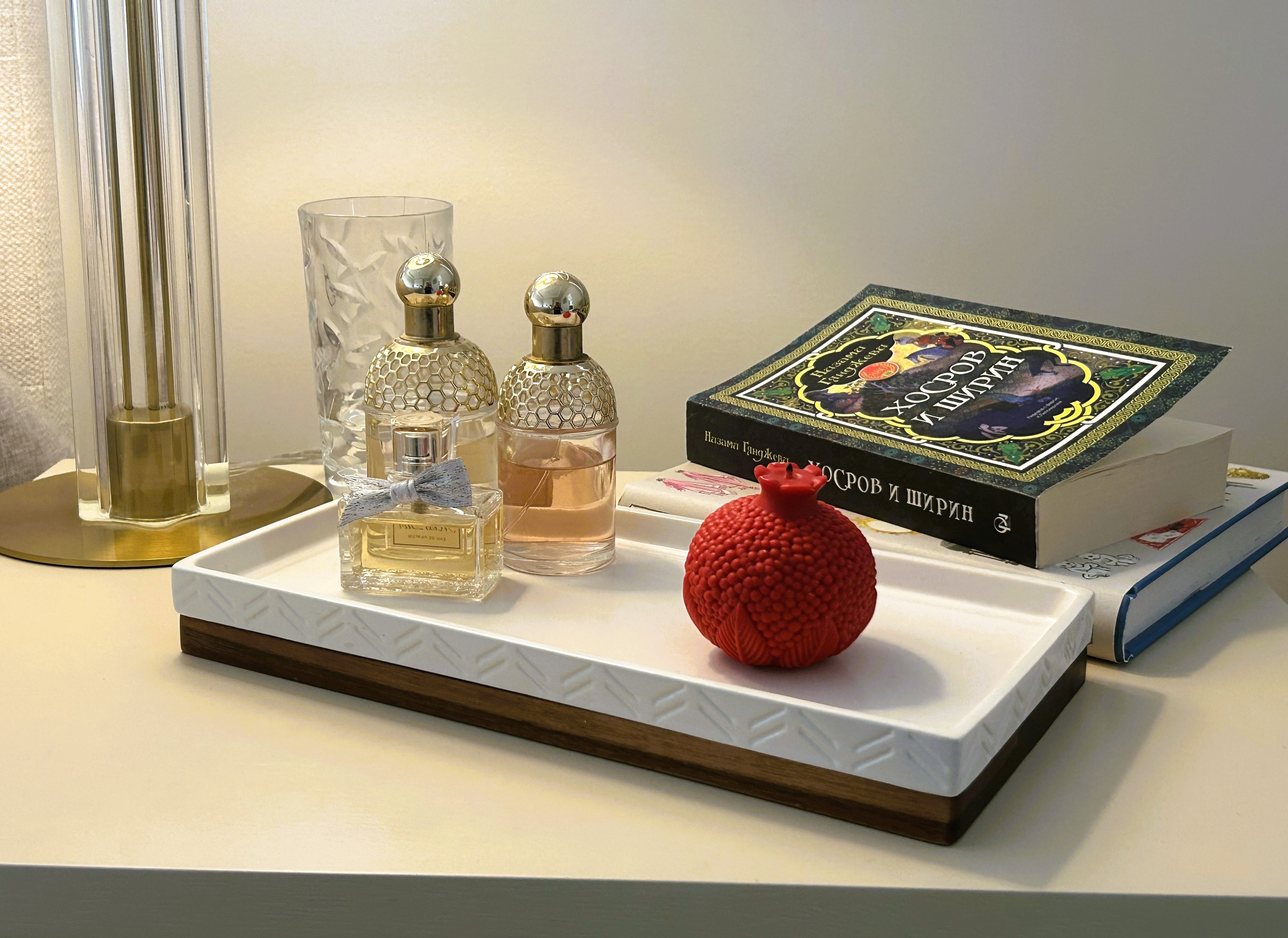 🍎 Pomegranate Candle (130g) | Sculptural Fruit Candle | Mendeleev Atelier