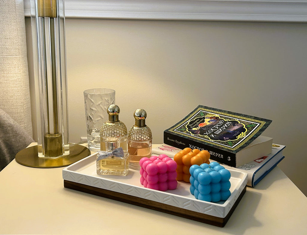🫧 Geometric Bubble Candle (100g) | Modern Sculptural Candle | Mendeleev Atelier
