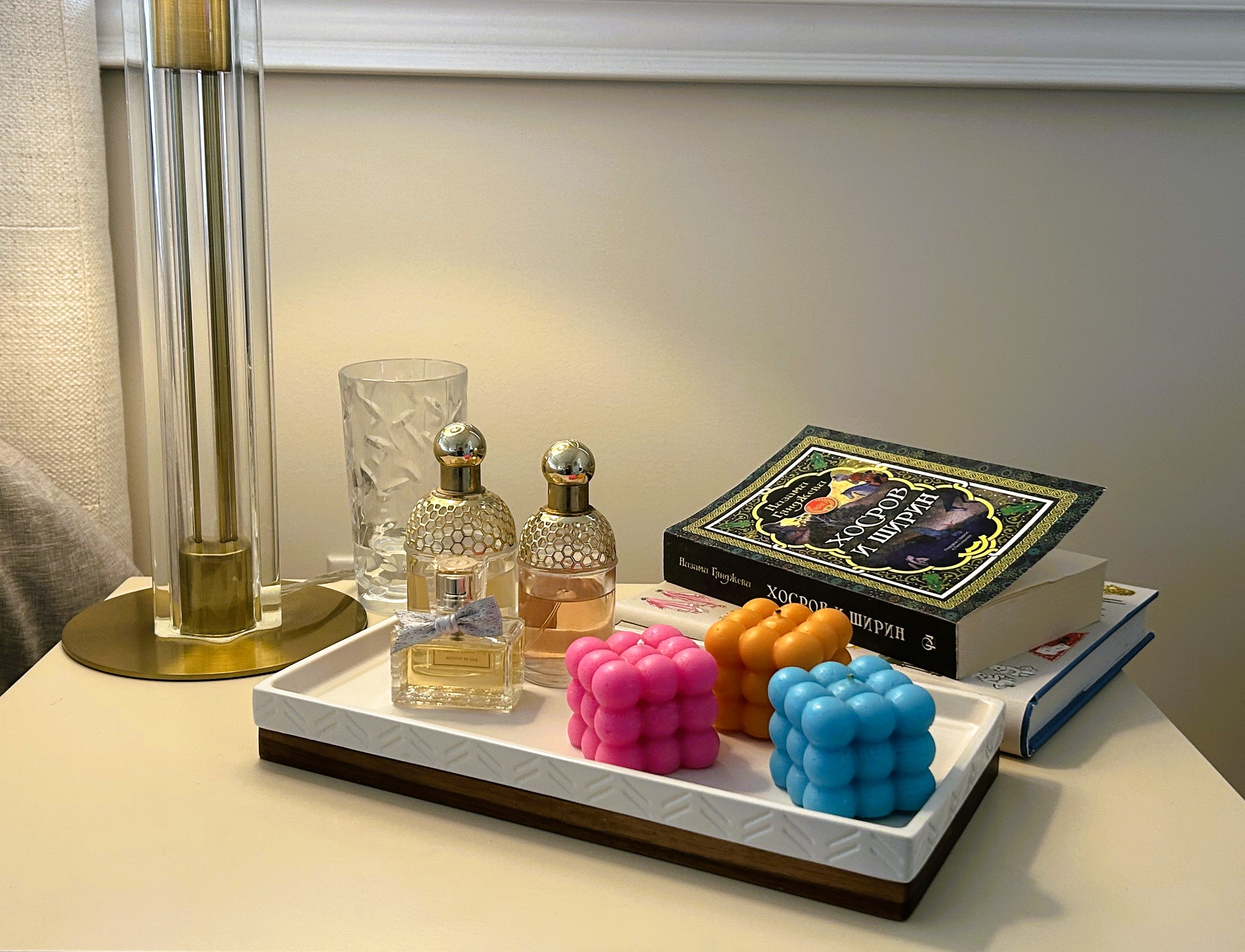🫧 Geometric Bubble Candle (100g) | Modern Sculptural Candle | Mendeleev Atelier