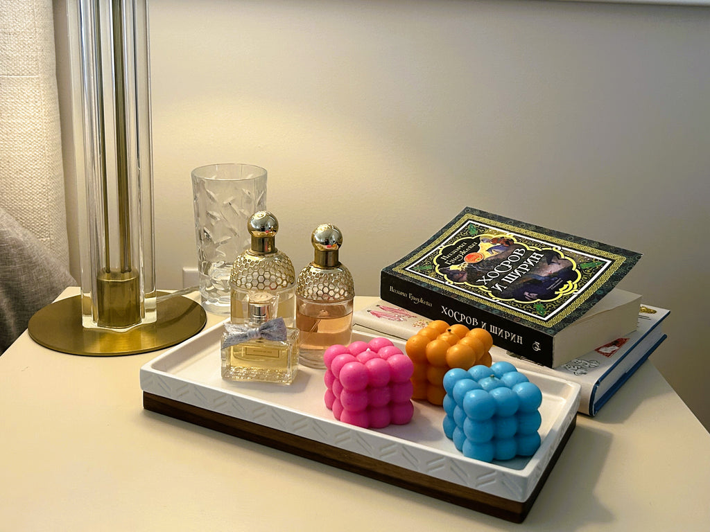 🫧 Geometric Bubble Candle (100g) | Modern Sculptural Candle | Mendeleev Atelier