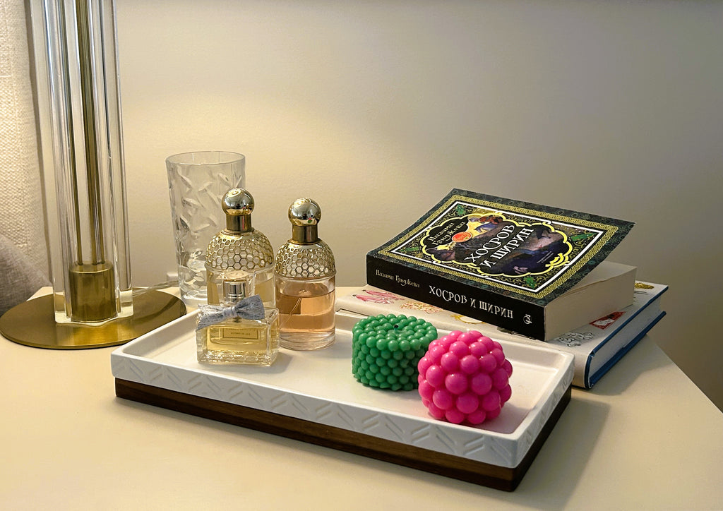 🫧 Geometric Bubble Candle Set (2 pcs, 100g) | Modern Sculptural Candle Duo | Mendeleev Atelier