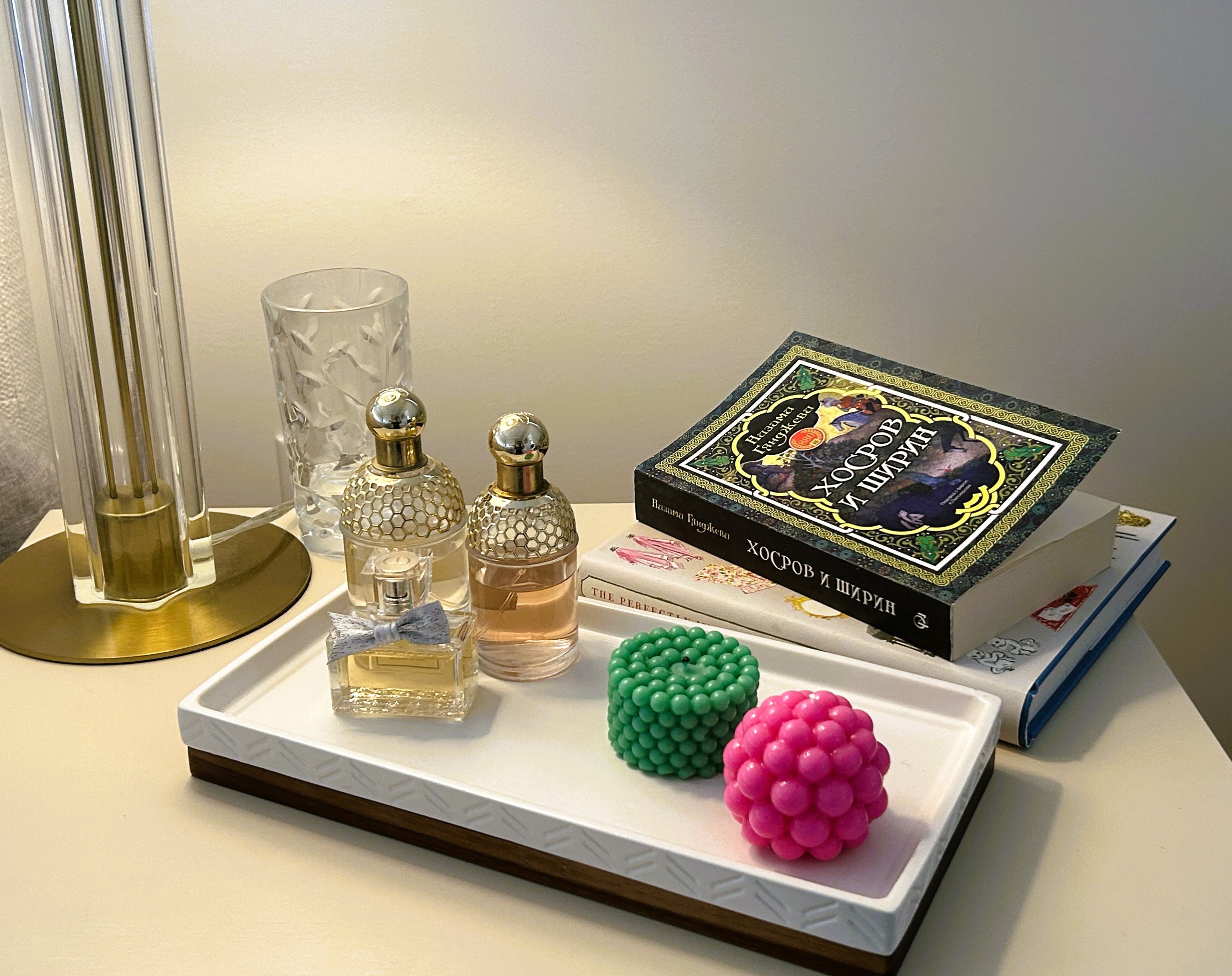 🫧 Geometric Bubble Candle Set (2 pcs, 100g) | Modern Sculptural Candle Duo | Mendeleev Atelier