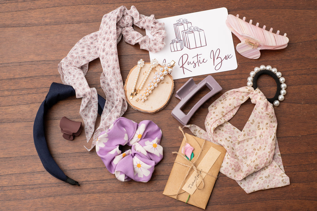 🌾 Rustic Hair Accessories Box